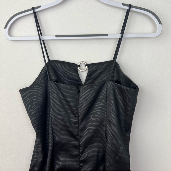 Tempted 90s Vintage Zebra Black Mini Dress - Picture 4 of 6